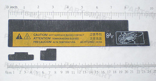 FCL-4250 Fuser Caution Label for HP LaserJet 4200, LaserJet 4250