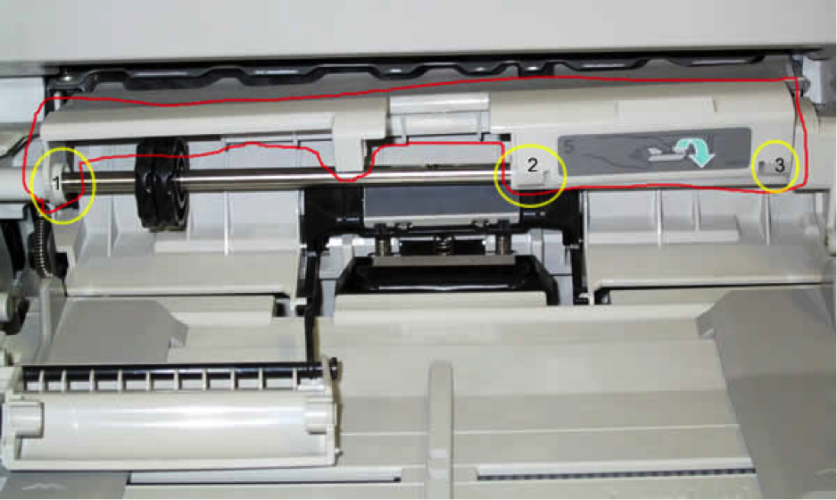 Installing RF5-3086-000 Tray 1 separation pad for HP LaserJet 4100 HP