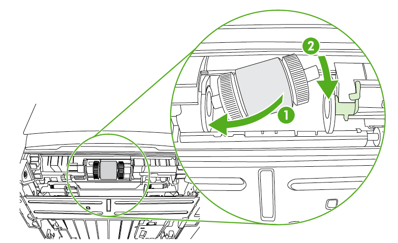 RL1-0540-000 Pickup Roller, Tray 2 Installation Guide