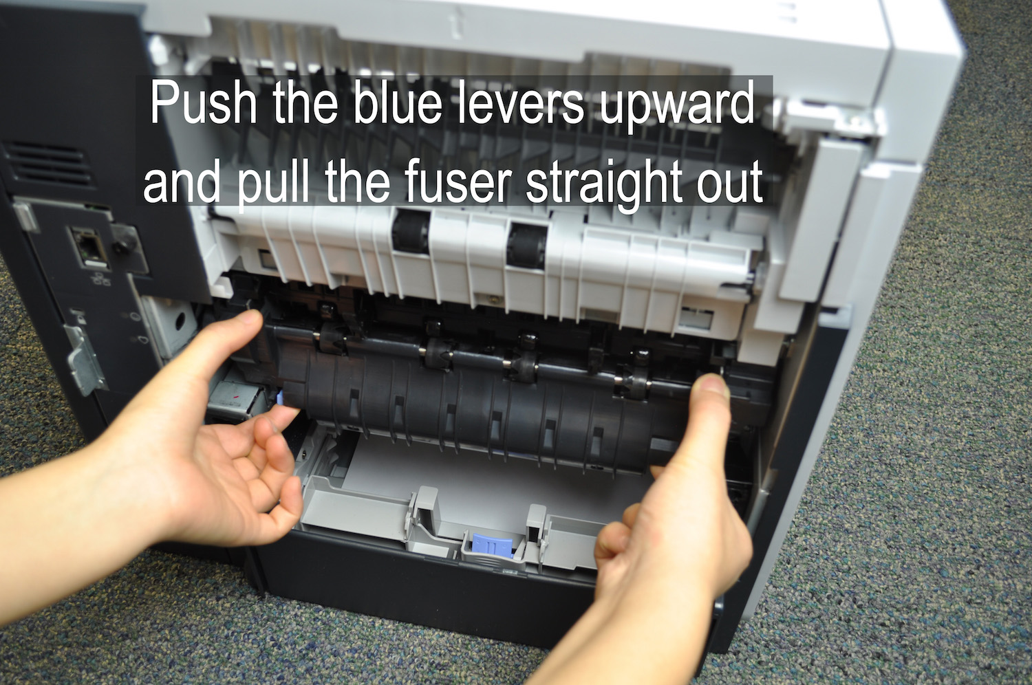 RM1-8395 Fuser Assembly Installation Guide (part of CF064A maintenance kit)
