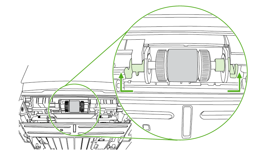 RL1-0540-000 Pickup Roller, Tray 2 Installation Guide