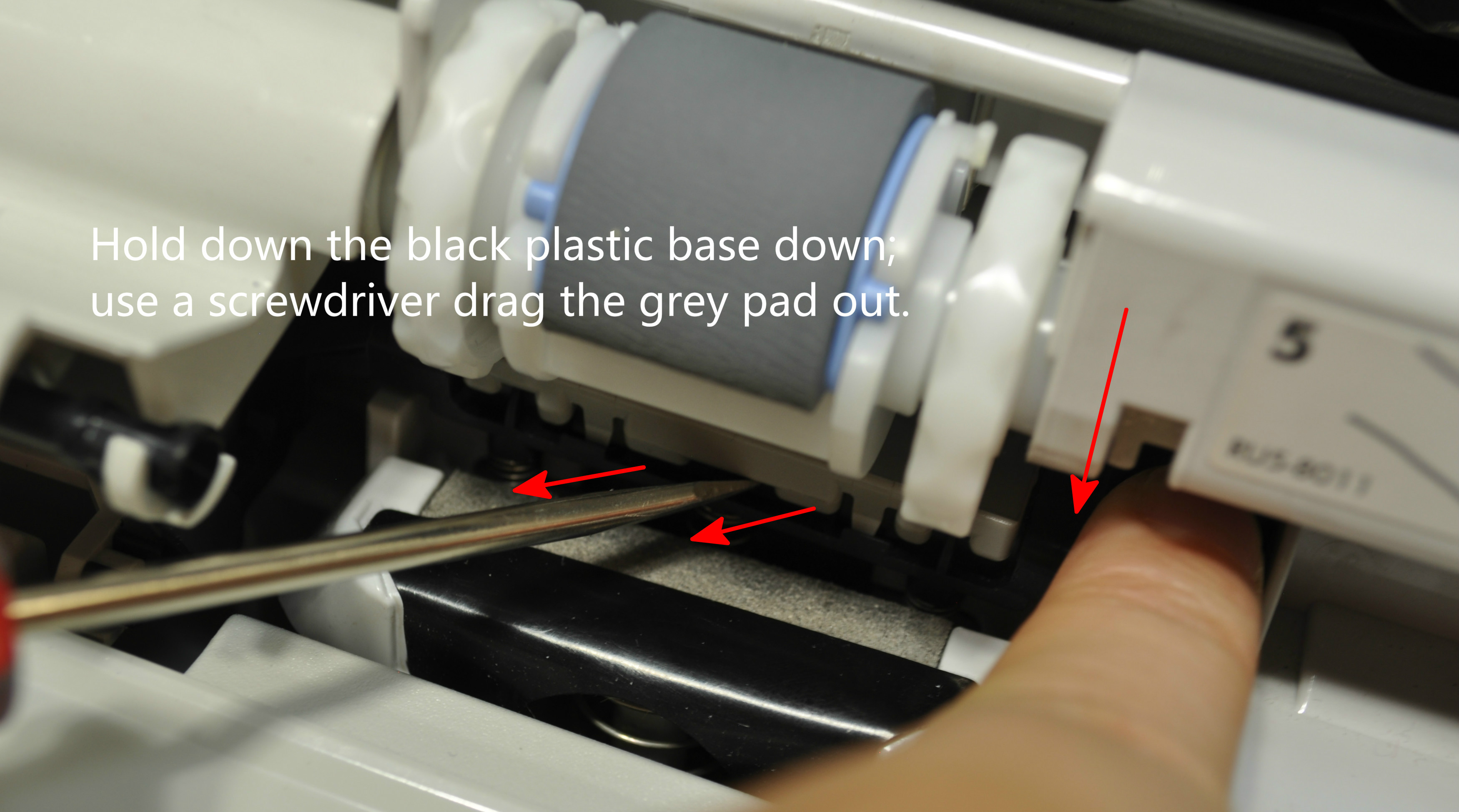 RL1-0007-000 Separation Pad Installation Guide (part of Q2429A maintenance kit)