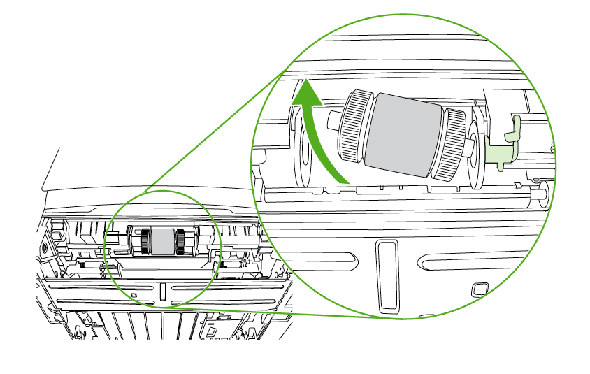 RL1-0540-000 Pickup Roller, Tray 2 Installation Guide