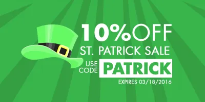 St Patrick Day Sale: 10% OFF ENTIRE SITE