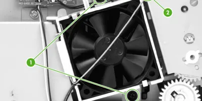 RM1-4247-000 Fuser Assembly (110V) Fan, Duplex-drive gears, Duplex solenoid Installation Guide